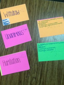 Freshman Alyssa Edwards' Vocabulary Flash Cards (Study Friendly)