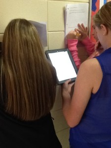 The hallway is our classroom.