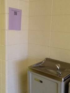 QR Code Sheet Clues were hidden all around the school